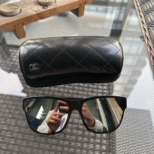 Women's CHANEL Sunglasses - Large Chrome Lenses